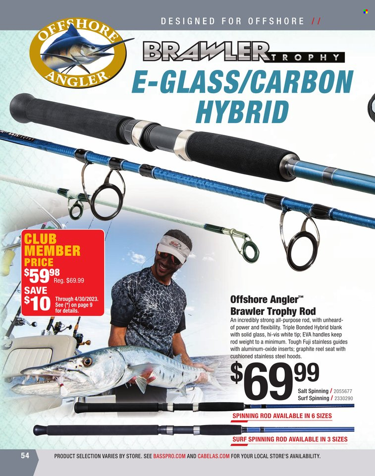 Bass Pro Shops + Cabela's World Wide Sportsman Saltwater Specialist Catalog 2023 - Page 254