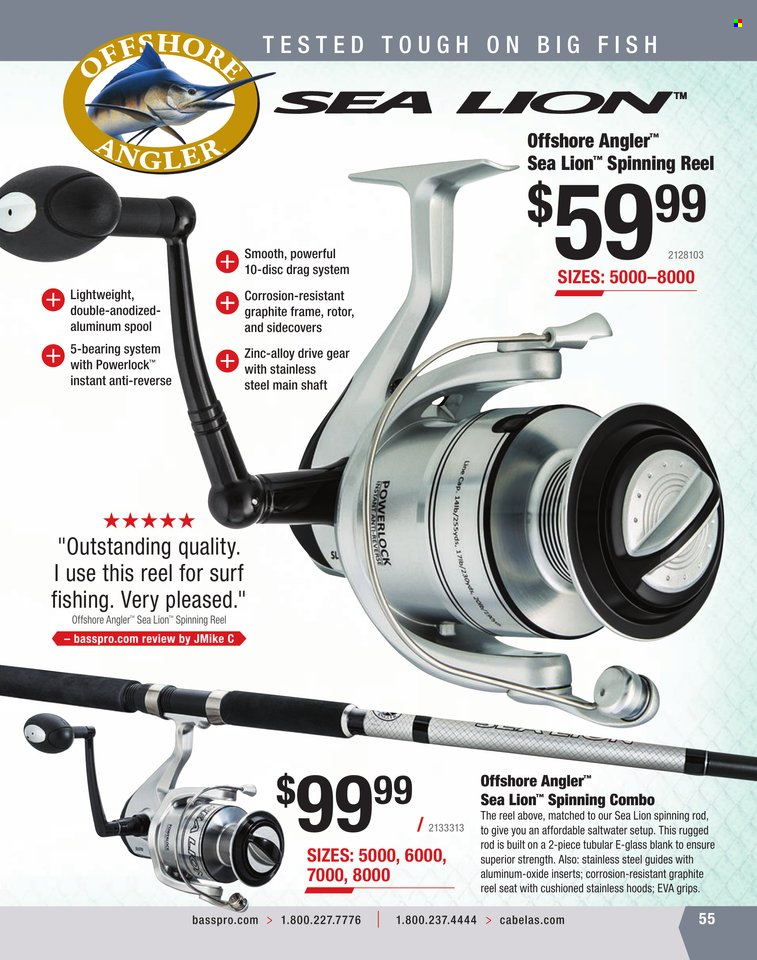 Bass Pro Shops + Cabela's World Wide Sportsman Saltwater Specialist Catalog 2023 - Page 256