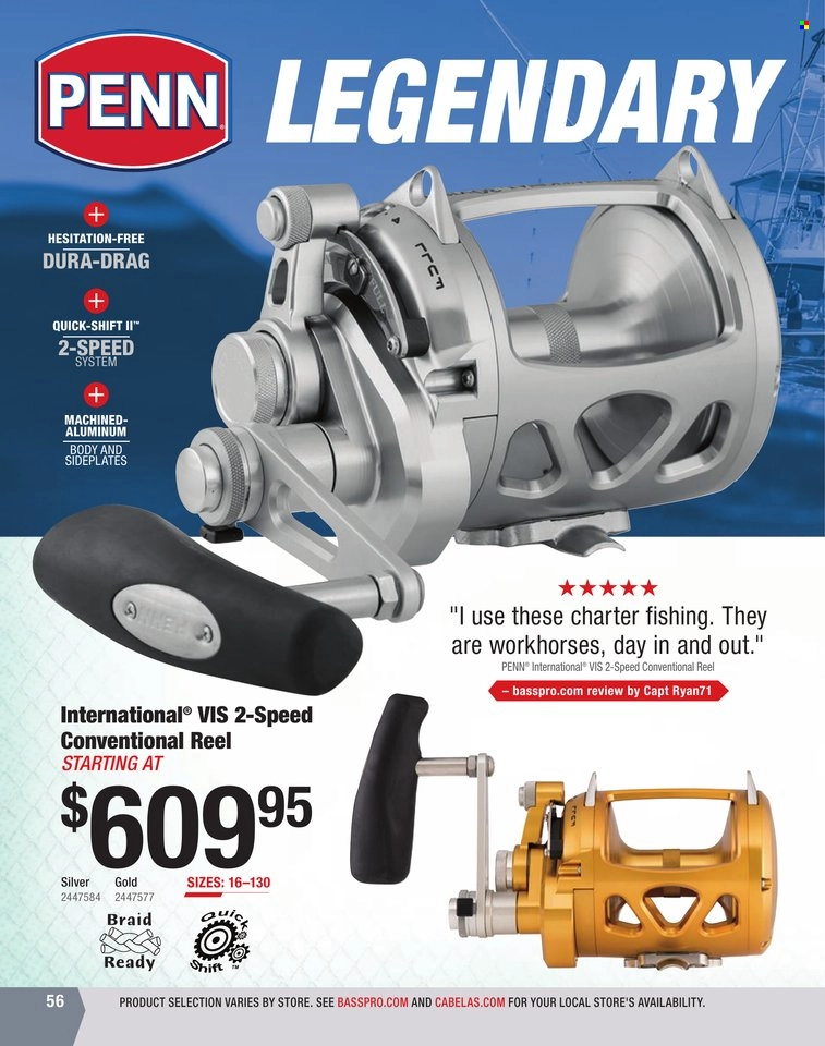 Bass Pro Shops + Cabela's World Wide Sportsman Saltwater Specialist Catalog 2023 - Page 259