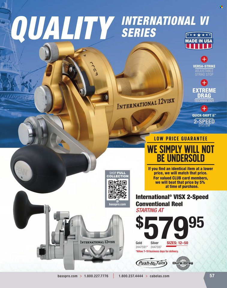 Bass Pro Shops + Cabela's World Wide Sportsman Saltwater Specialist Catalog 2023 - Page 261