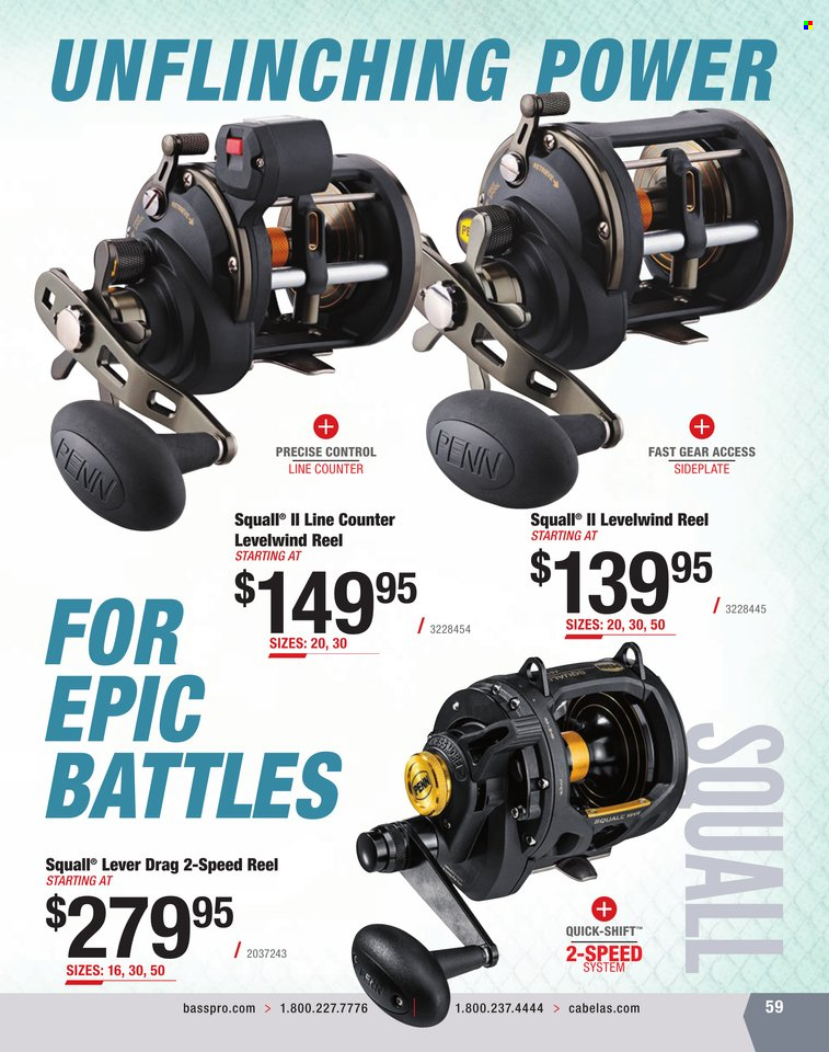 Bass Pro Shops + Cabela's World Wide Sportsman Saltwater Specialist Catalog 2023 - Page 264