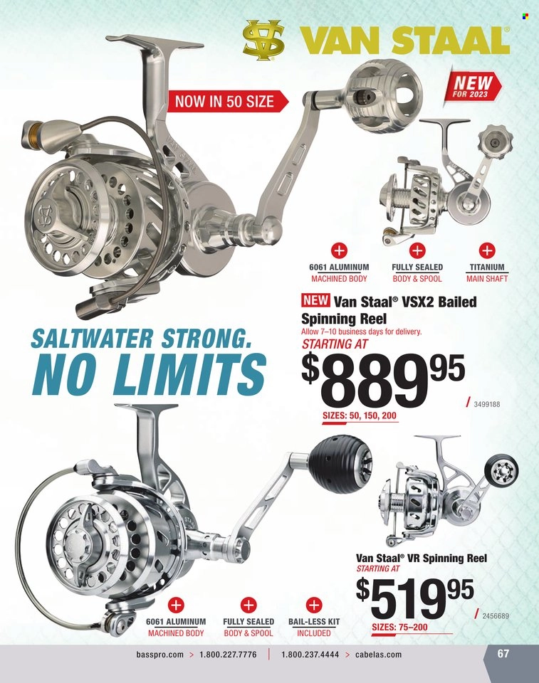 Bass Pro Shops + Cabela's World Wide Sportsman Saltwater Specialist Catalog 2023 - Page 274
