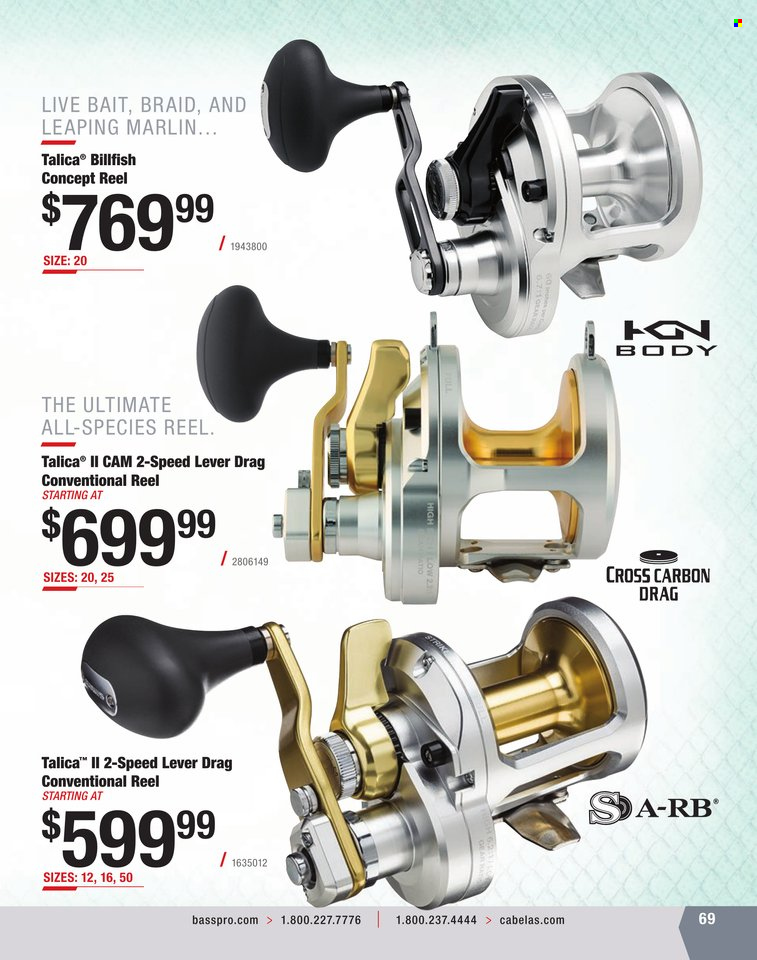 Bass Pro Shops + Cabela's World Wide Sportsman Saltwater Specialist Catalog 2023 - Page 276
