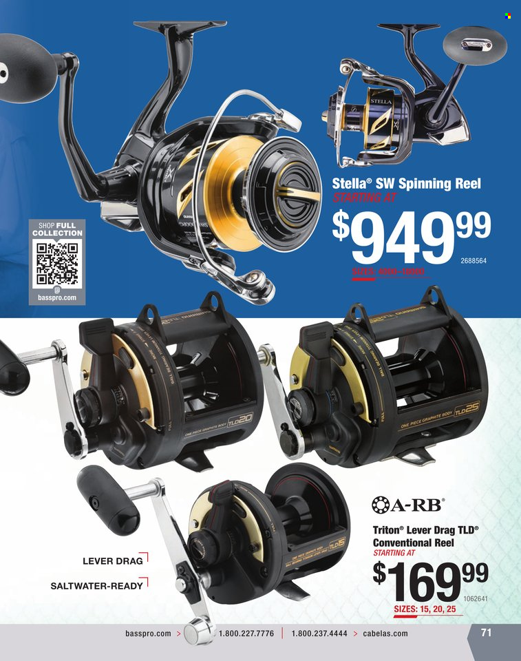 Bass Pro Shops + Cabela's World Wide Sportsman Saltwater Specialist Catalog 2023 - Page 278