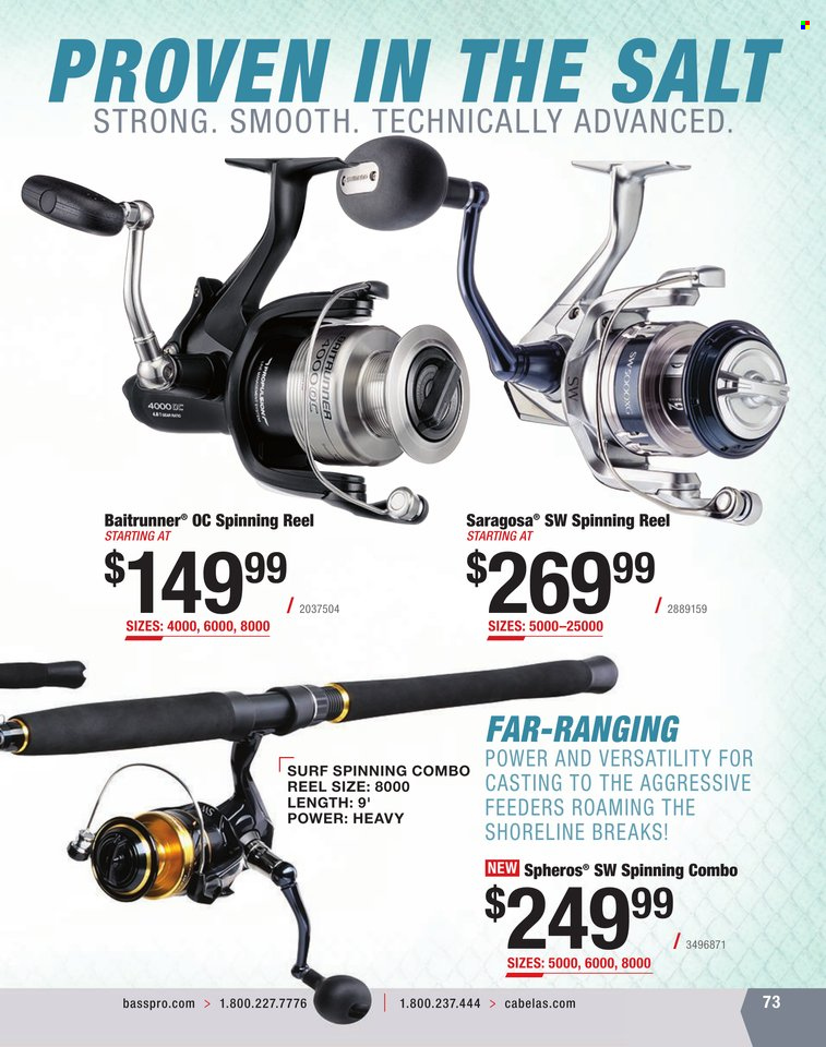Bass Pro Shops + Cabela's World Wide Sportsman Saltwater Specialist Catalog 2023 - Page 280