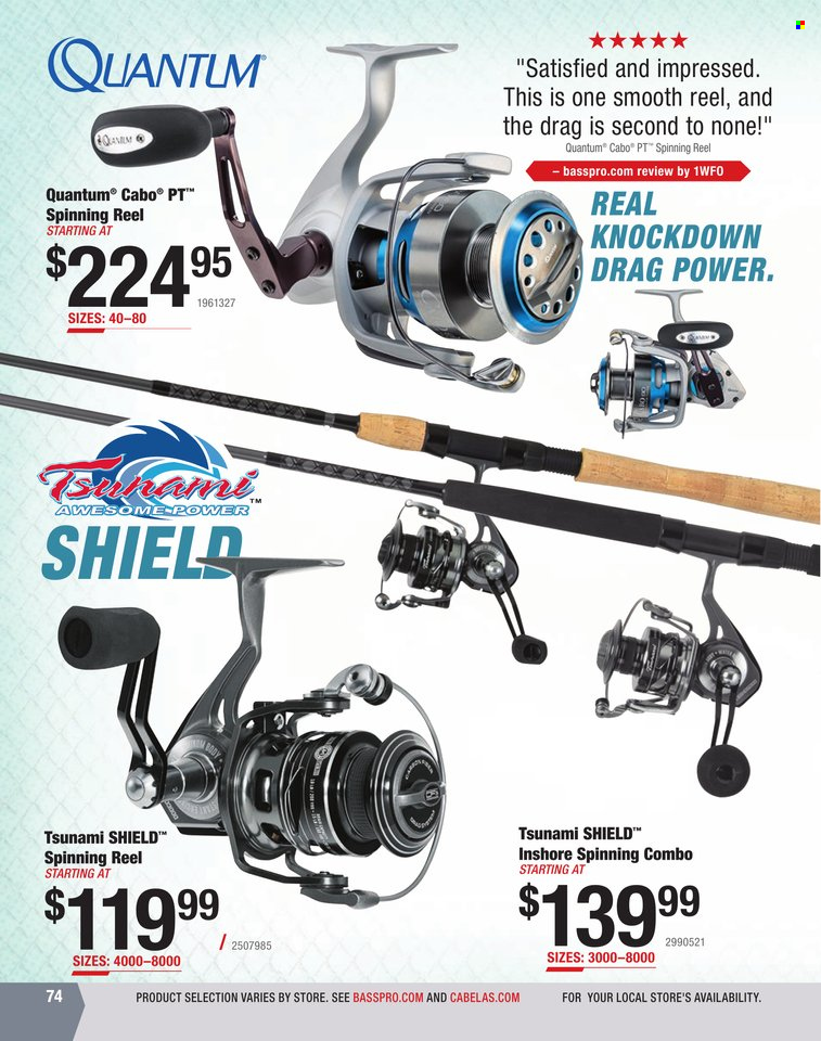 Bass Pro Shops + Cabela's World Wide Sportsman Saltwater Specialist Catalog 2023 - Page 281