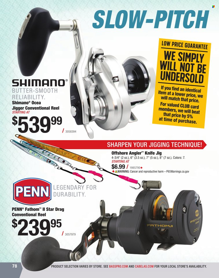 Bass Pro Shops + Cabela's World Wide Sportsman Saltwater Specialist Catalog 2023 - Page 285