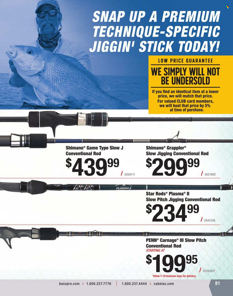 Bass Pro Shops + Cabela's World Wide Sportsman Saltwater Specialist Catalog 2023 - Page 288