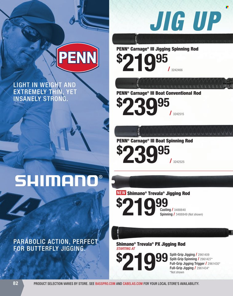 Bass Pro Shops + Cabela's World Wide Sportsman Saltwater Specialist Catalog 2023 - Page 289