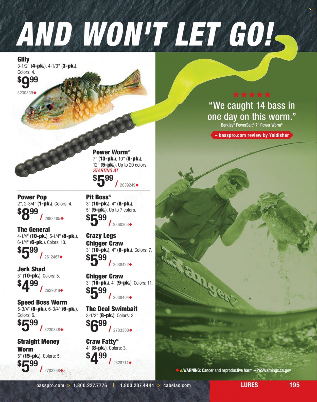 Bass Pro Shops + Cabela's Fishing Master Catalog 2023 - Page 114