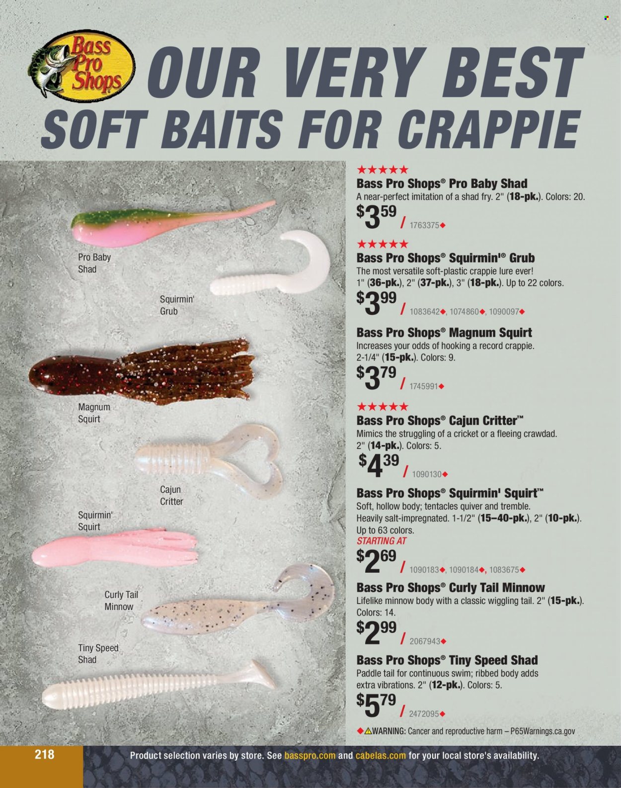 Bass Pro Shops + Cabela's Fishing Master Catalog 2023 - Page 139