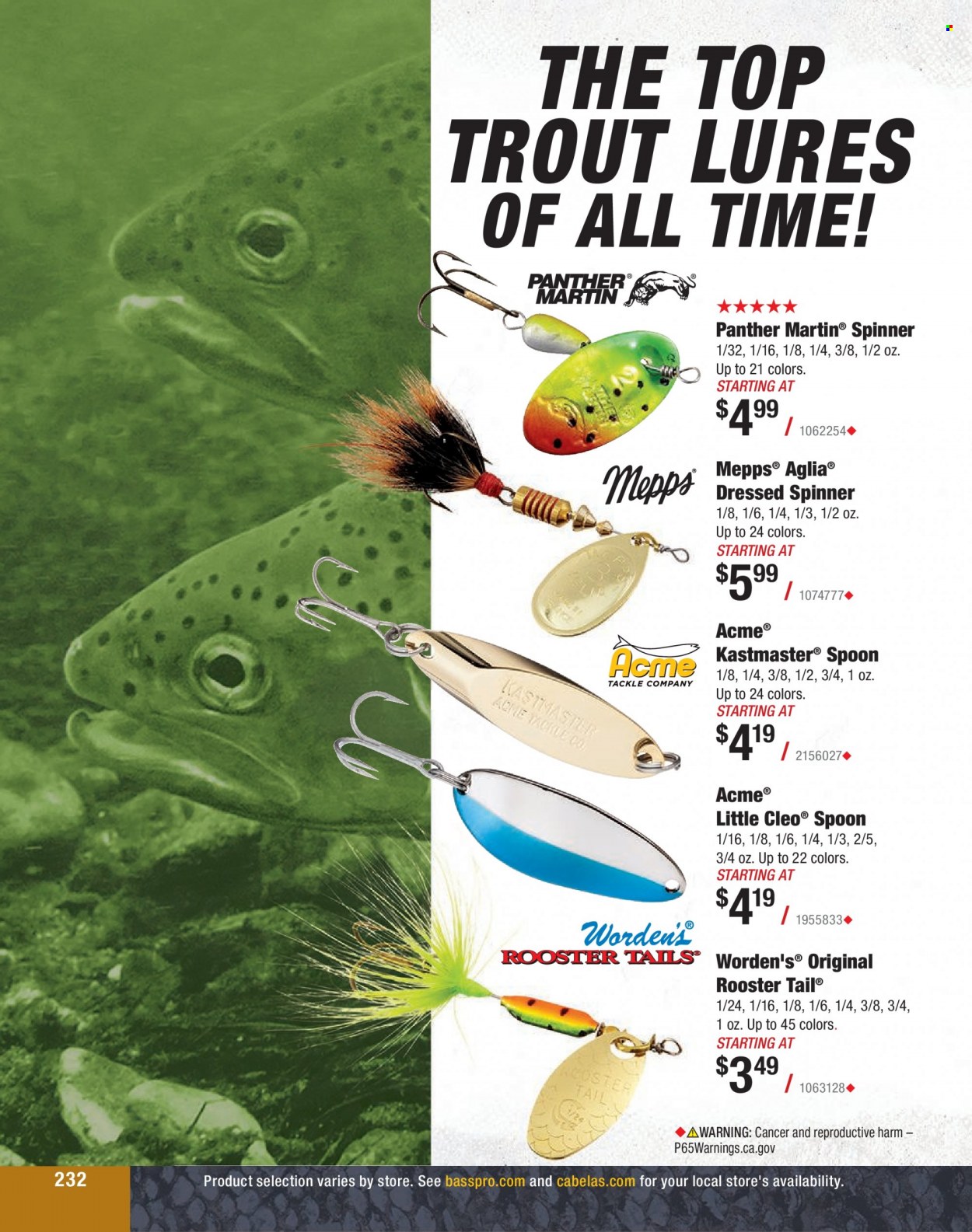 Bass Pro Shops + Cabela's Fishing Master Catalog 2023 - Page 155