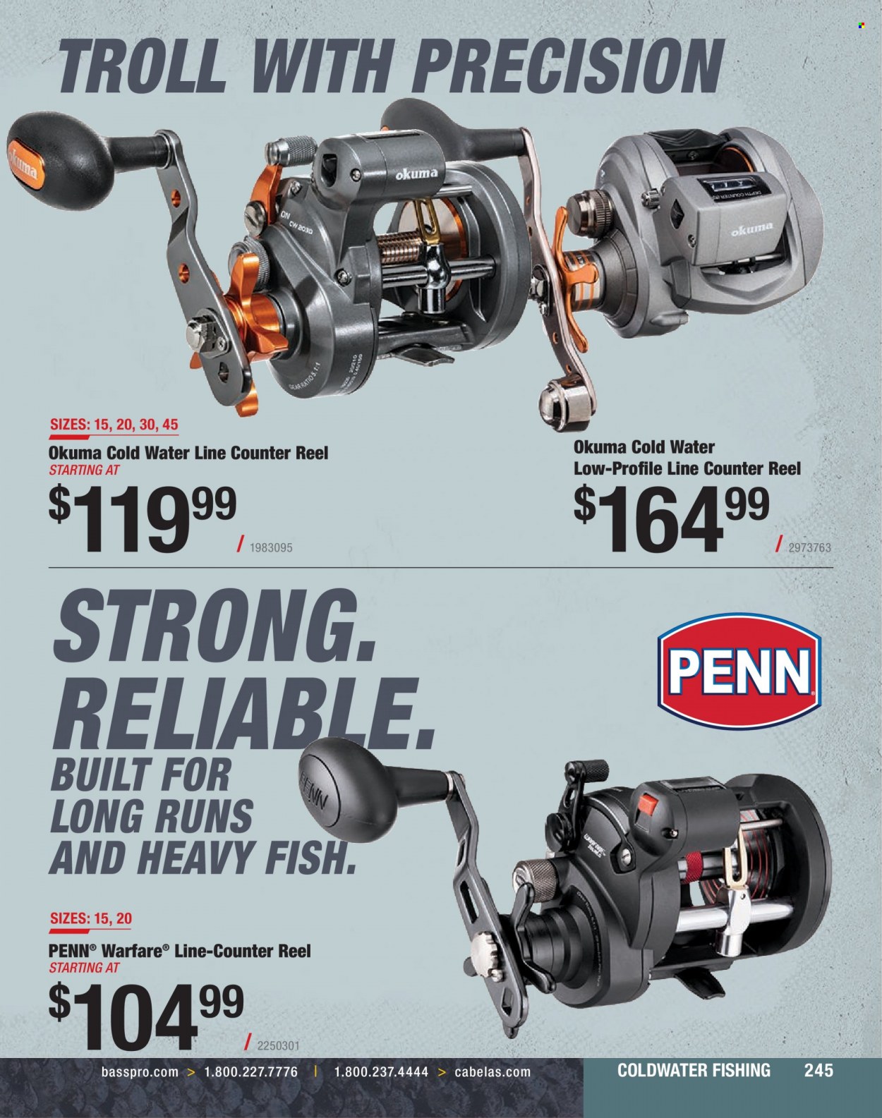 Bass Pro Shops + Cabela's Fishing Master Catalog 2023 - Page 169