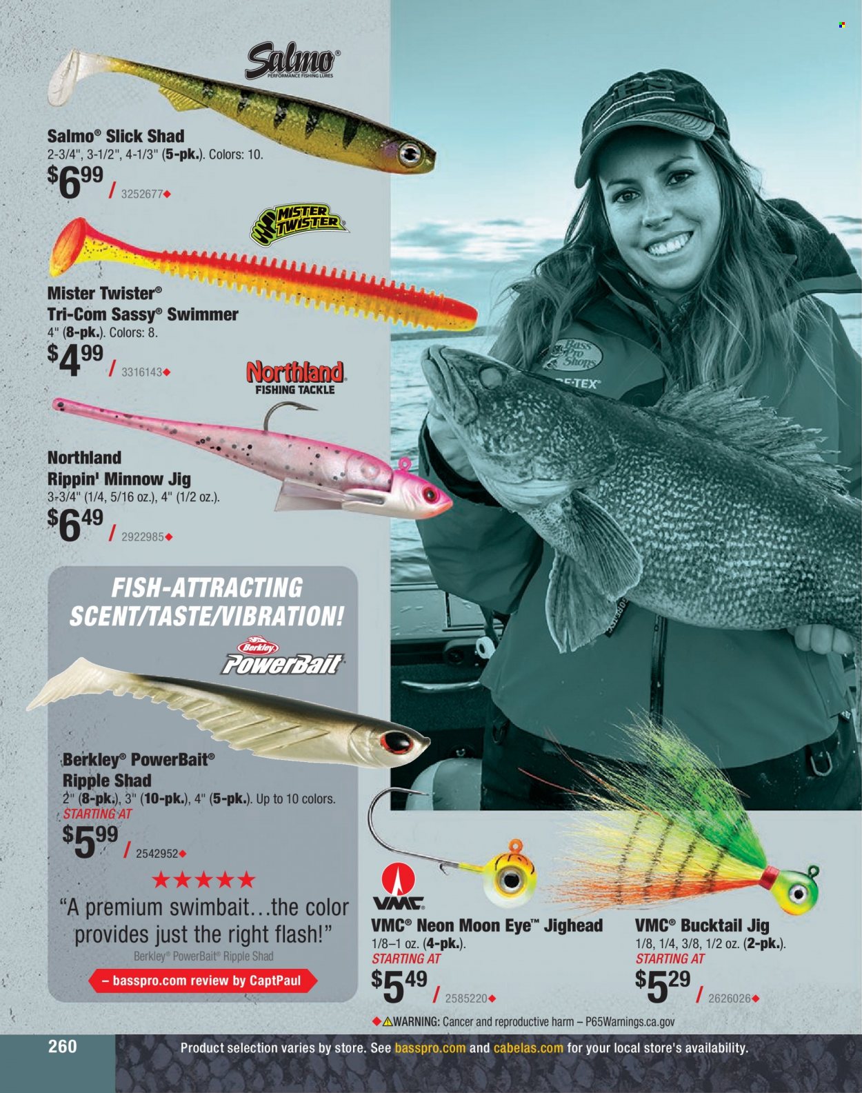 Bass Pro Shops + Cabela's Fishing Master Catalog 2023 - Page 186