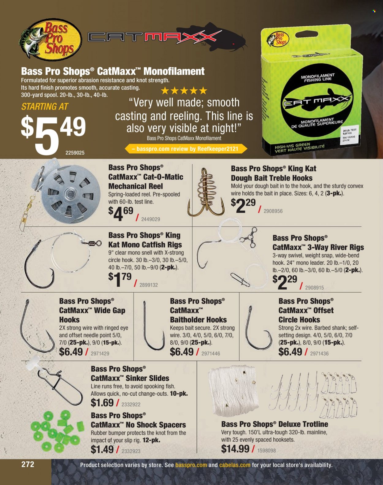 Bass Pro Shops + Cabela's Fishing Master Catalog 2023 - Page 199