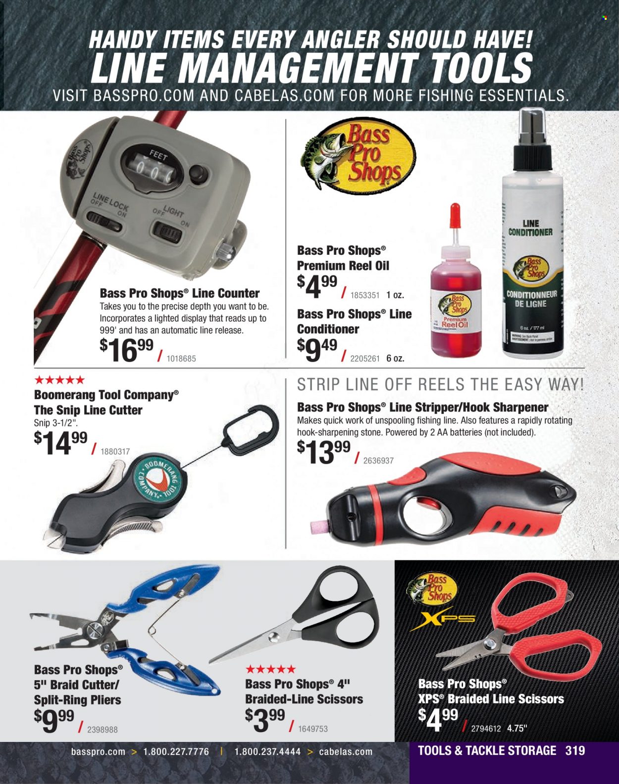 Bass Pro Shops + Cabela's Fishing Master Catalog 2023 - Page 250