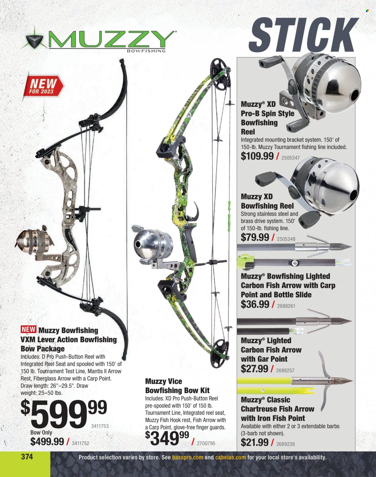 Bass Pro Shops + Cabela's Fishing Master Catalog 2023 - Page 311