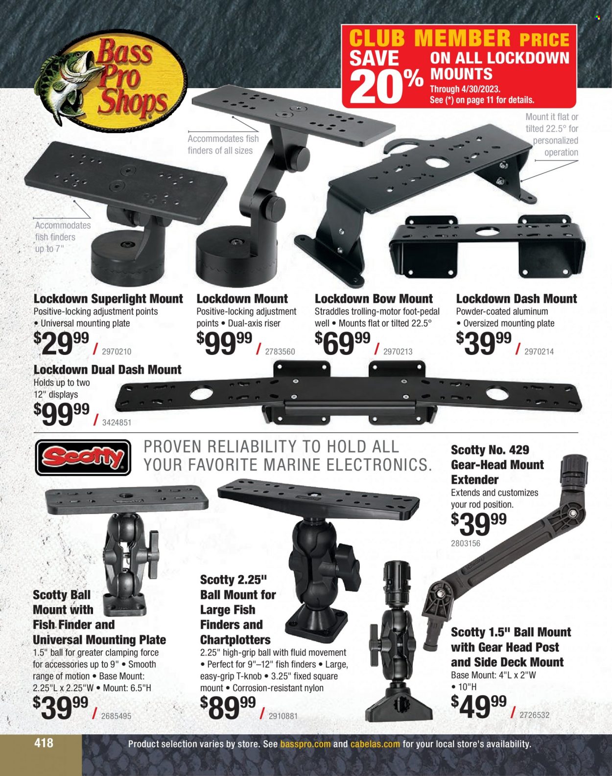 Bass Pro Shops + Cabela's Fishing Master Catalog 2023 - Page 359