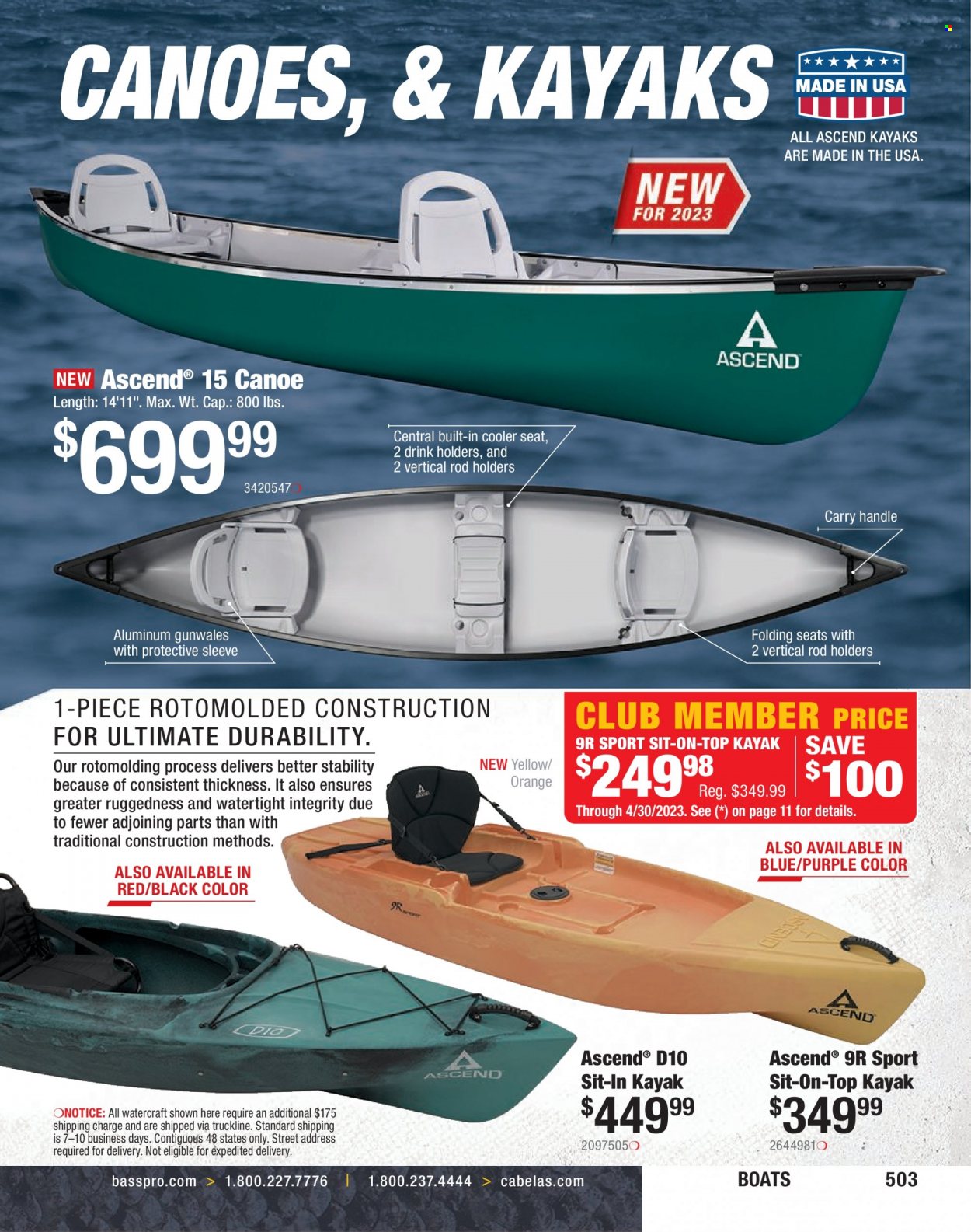 Bass Pro Shops + Cabela's Fishing Master Catalog 2023 - Page 453