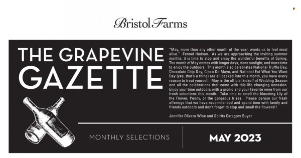 Bristol Farms current Flyer online
