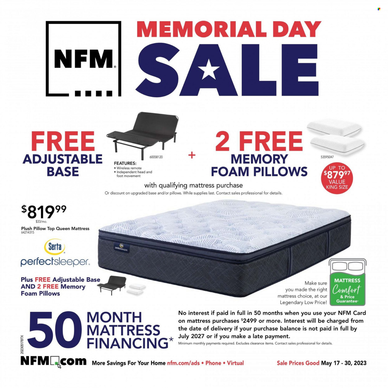 Nebraska Furniture Mart Mattress Ad - Page 1