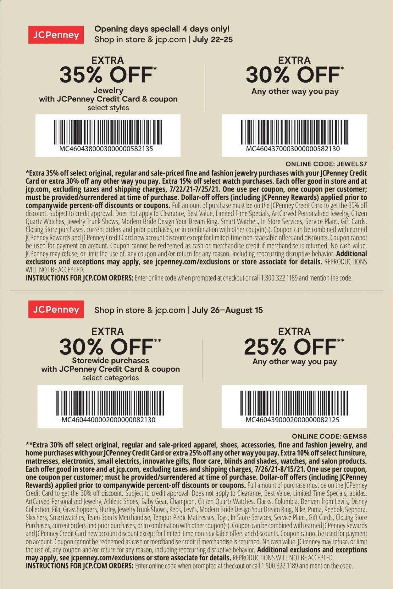 JCPenney Jewelry Ad from july 22 to august 15 2021 - Page 2