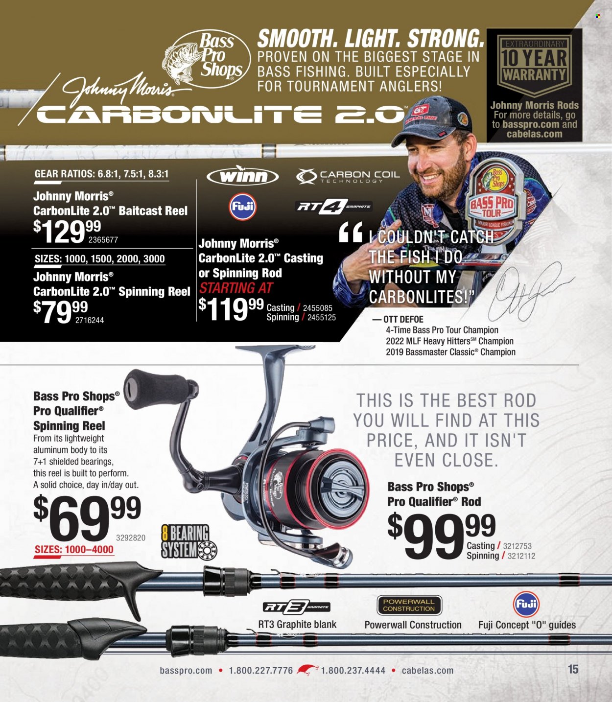 Bass Pro Shops + Cabela's - Summer Angler Specialist Catalog 2023 - Page 15
