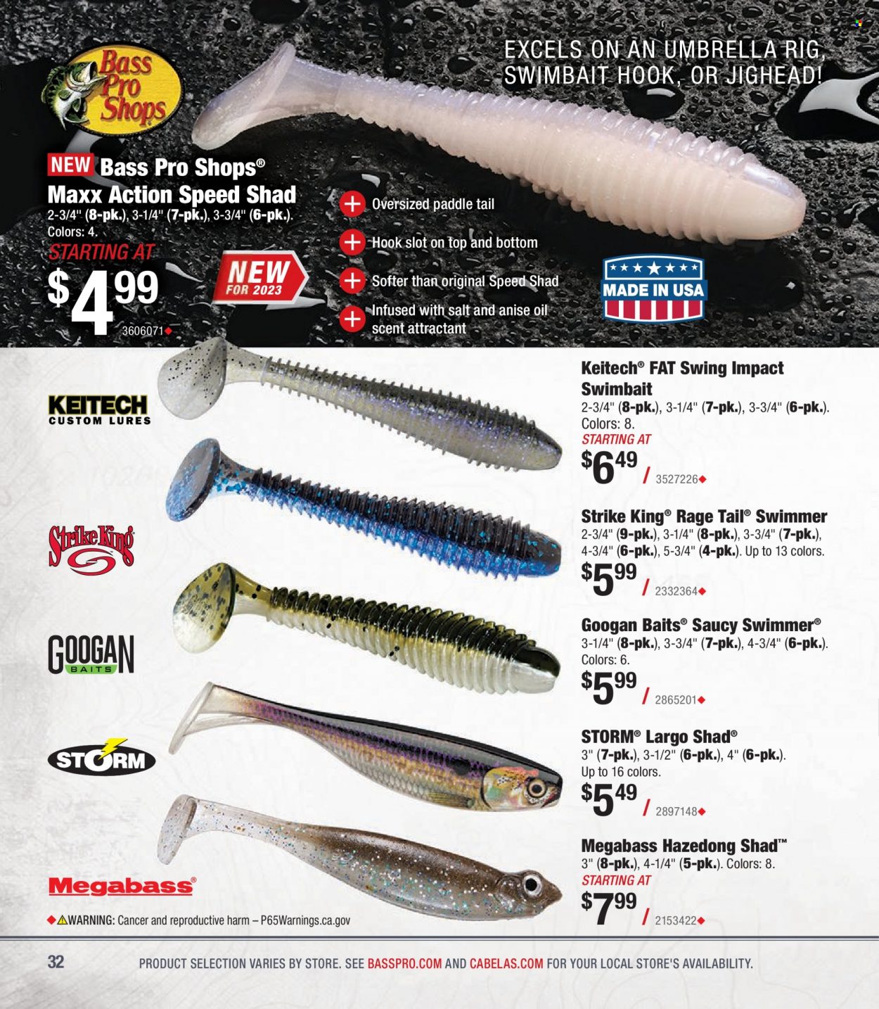 Bass Pro Shops + Cabela's - Summer Angler Specialist Catalog 2023 - Page 32