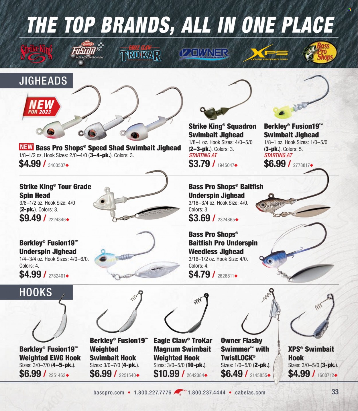 Bass Pro Shops + Cabela's - Summer Angler Specialist Catalog 2023 - Page 33