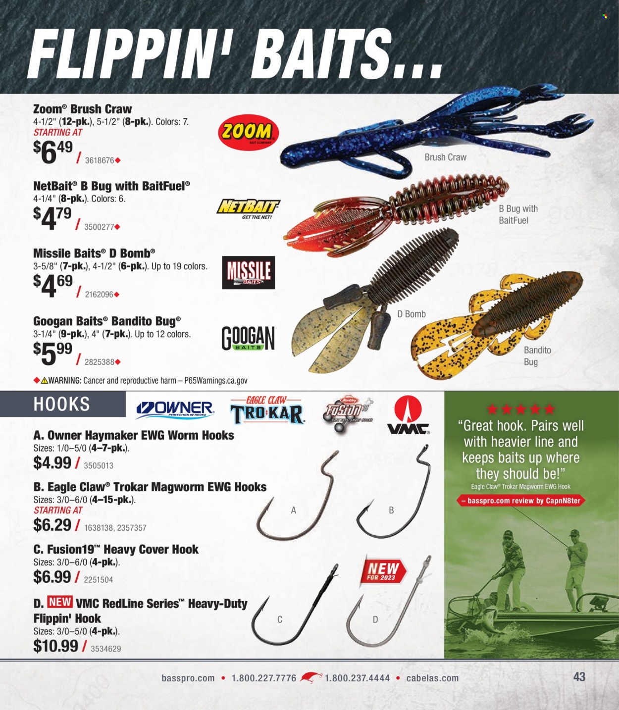 Bass Pro Shops + Cabela's - Summer Angler Specialist Catalog 2023 - Page 43