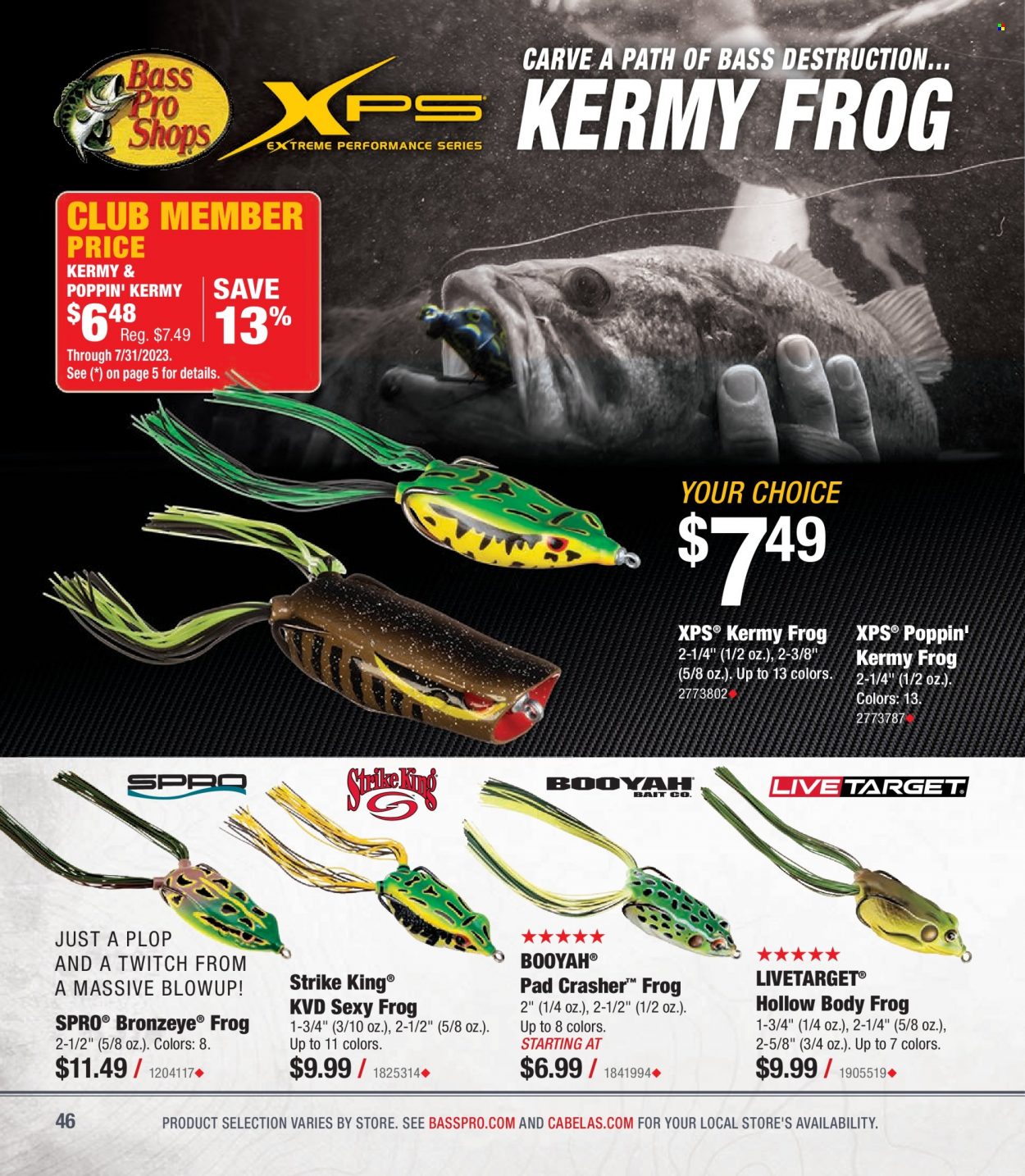 Bass Pro Shops + Cabela's - Summer Angler Specialist Catalog 2023 - Page 46