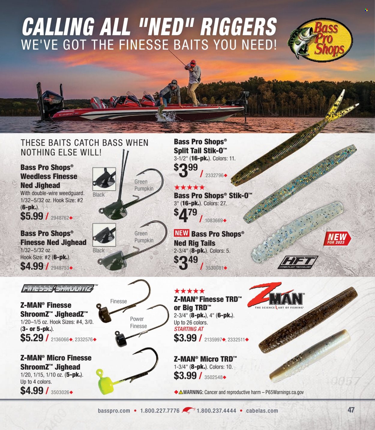 Bass Pro Shops + Cabela's - Summer Angler Specialist Catalog 2023 - Page 47