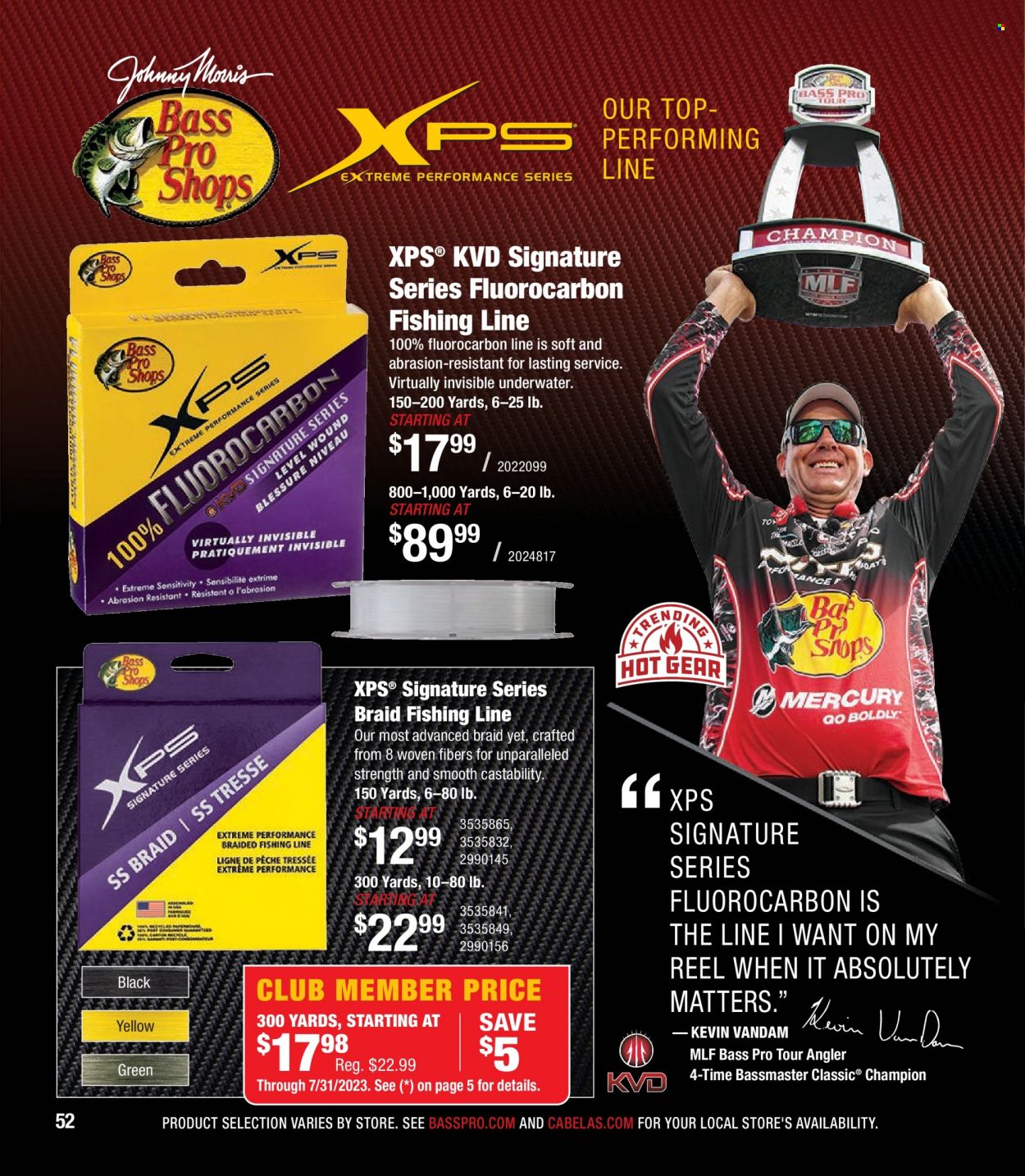 Bass Pro Shops + Cabela's - Summer Angler Specialist Catalog 2023 - Page 52