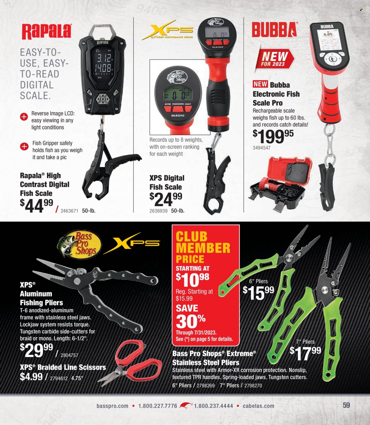 Bass Pro Shops + Cabela's - Summer Angler Specialist Catalog 2023 - Page 59