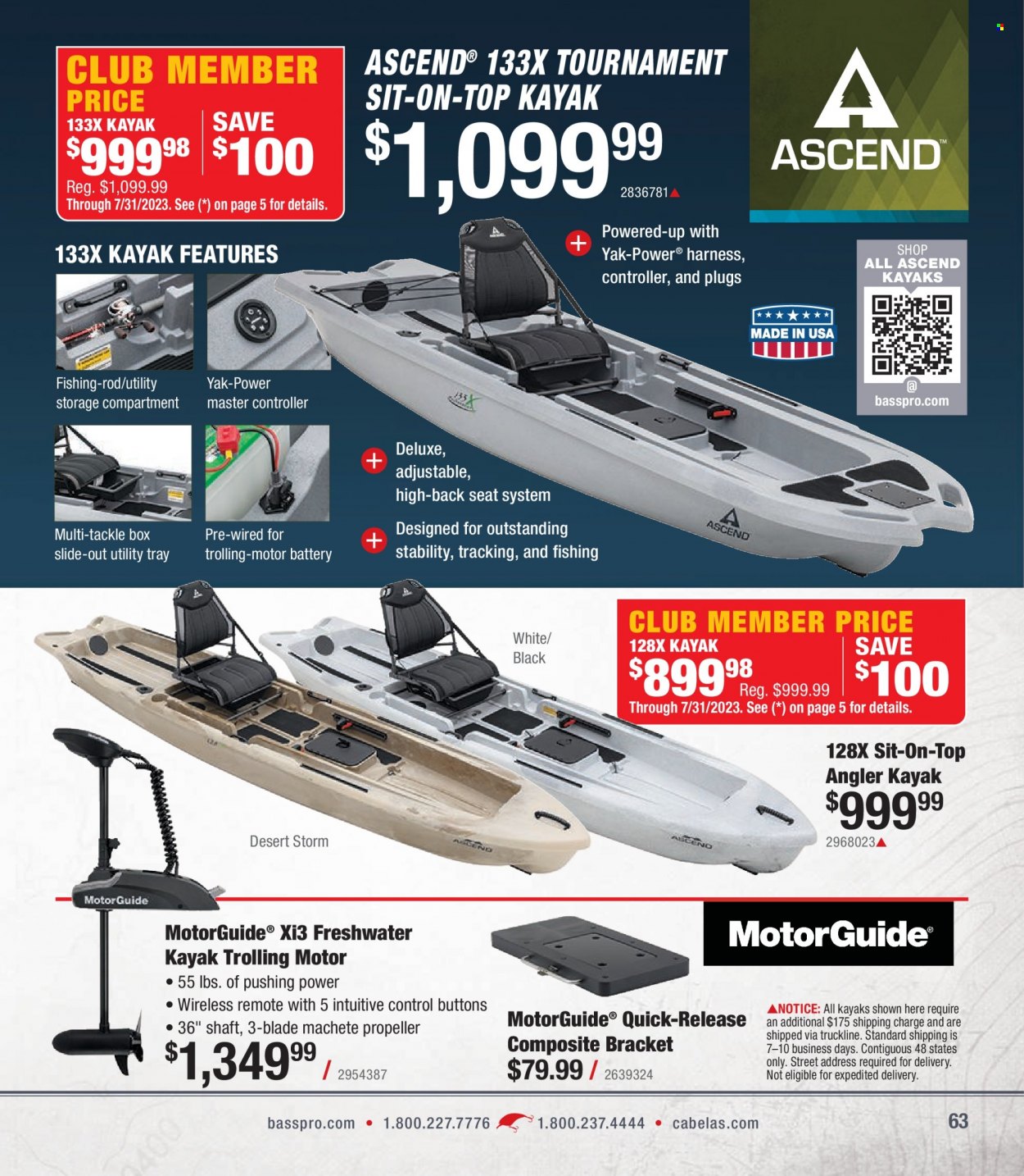 Bass Pro Shops + Cabela's - Summer Angler Specialist Catalog 2023 - Page 63