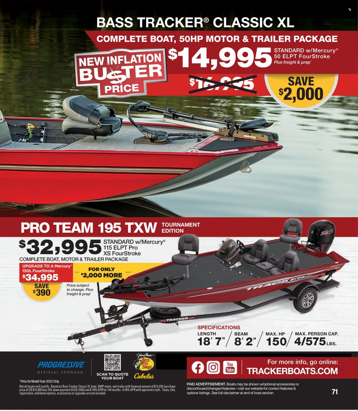 Bass Pro Shops + Cabela's - Summer Angler Specialist Catalog 2023 - Page 71
