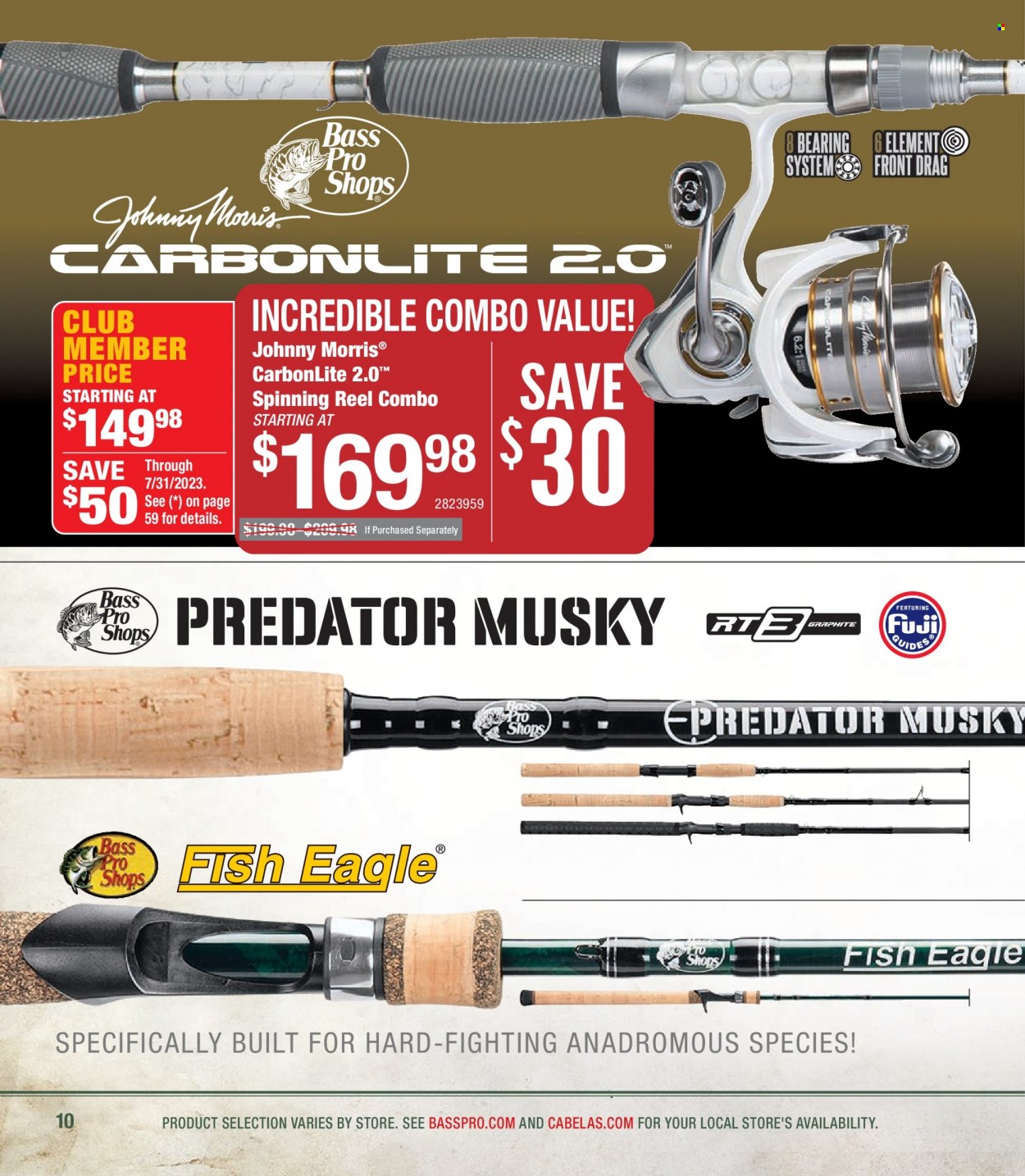 Bass Pro Shops + Cabela's - Northern Angler Specialist Catalog 2023 - Page 10