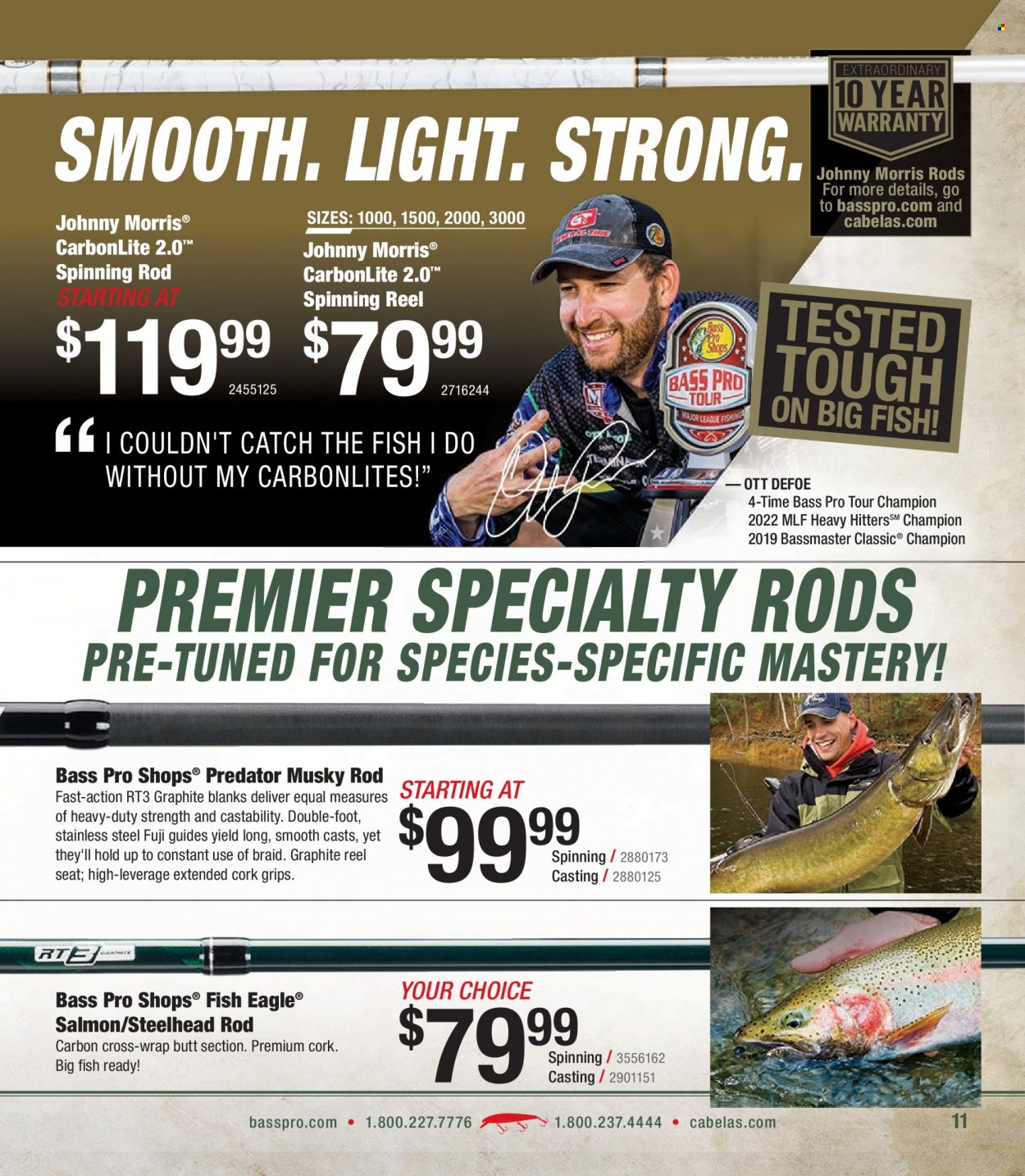 Bass Pro Shops + Cabela's - Northern Angler Specialist Catalog 2023 - Page 11