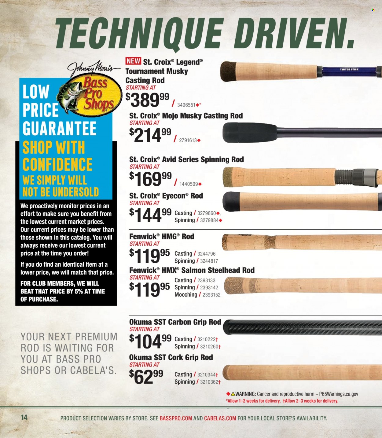 Bass Pro Shops + Cabela's - Northern Angler Specialist Catalog 2023 - Page 14