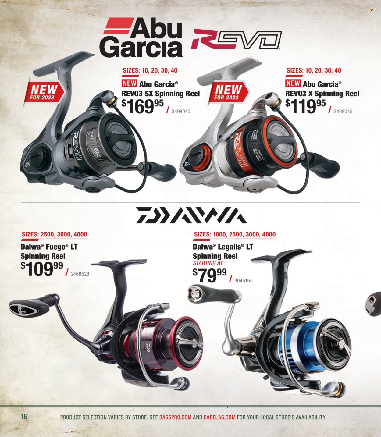 Bass Pro Shops + Cabela's - Northern Angler Specialist Catalog 2023 - Page 16