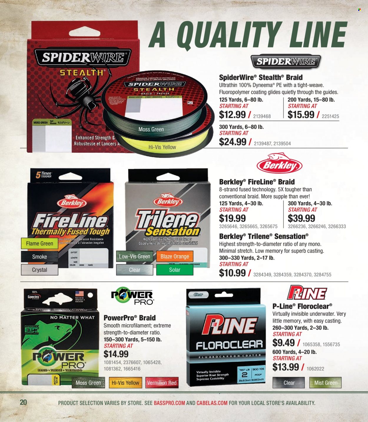 Bass Pro Shops + Cabela's - Northern Angler Specialist Catalog 2023 - Page 20