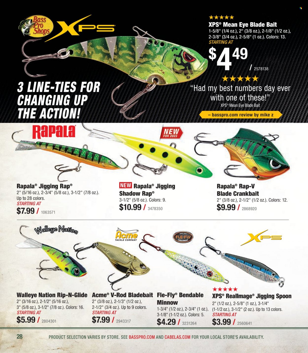 Bass Pro Shops + Cabela's - Northern Angler Specialist Catalog 2023 - Page 28
