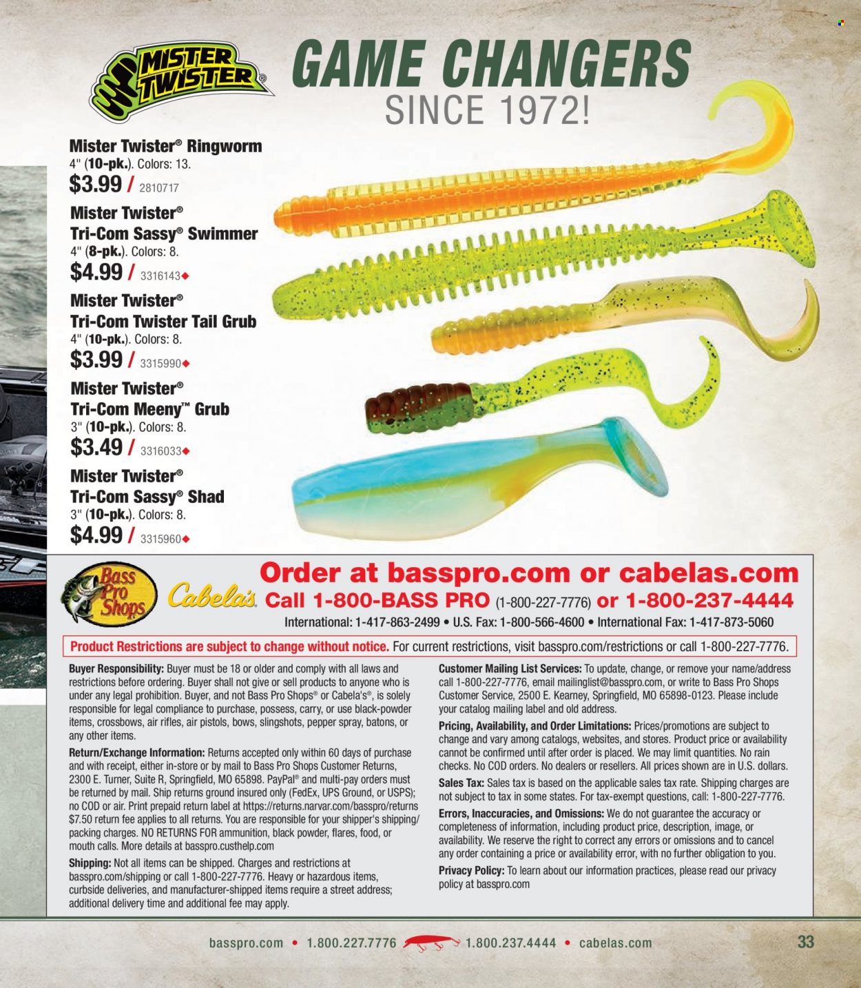 Bass Pro Shops + Cabela's - Northern Angler Specialist Catalog 2023 - Page 33