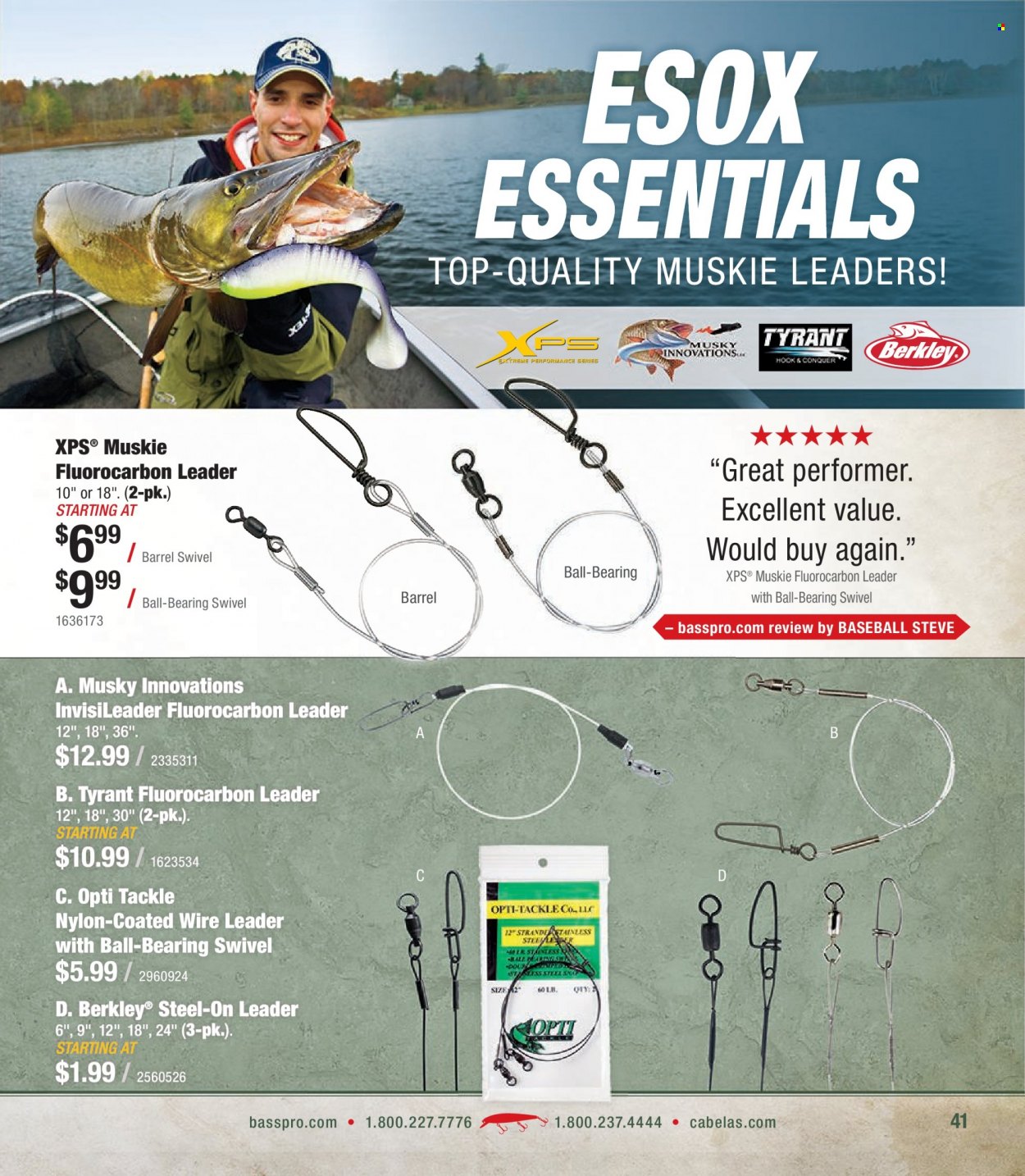 Bass Pro Shops + Cabela's - Northern Angler Specialist Catalog 2023 - Page 41