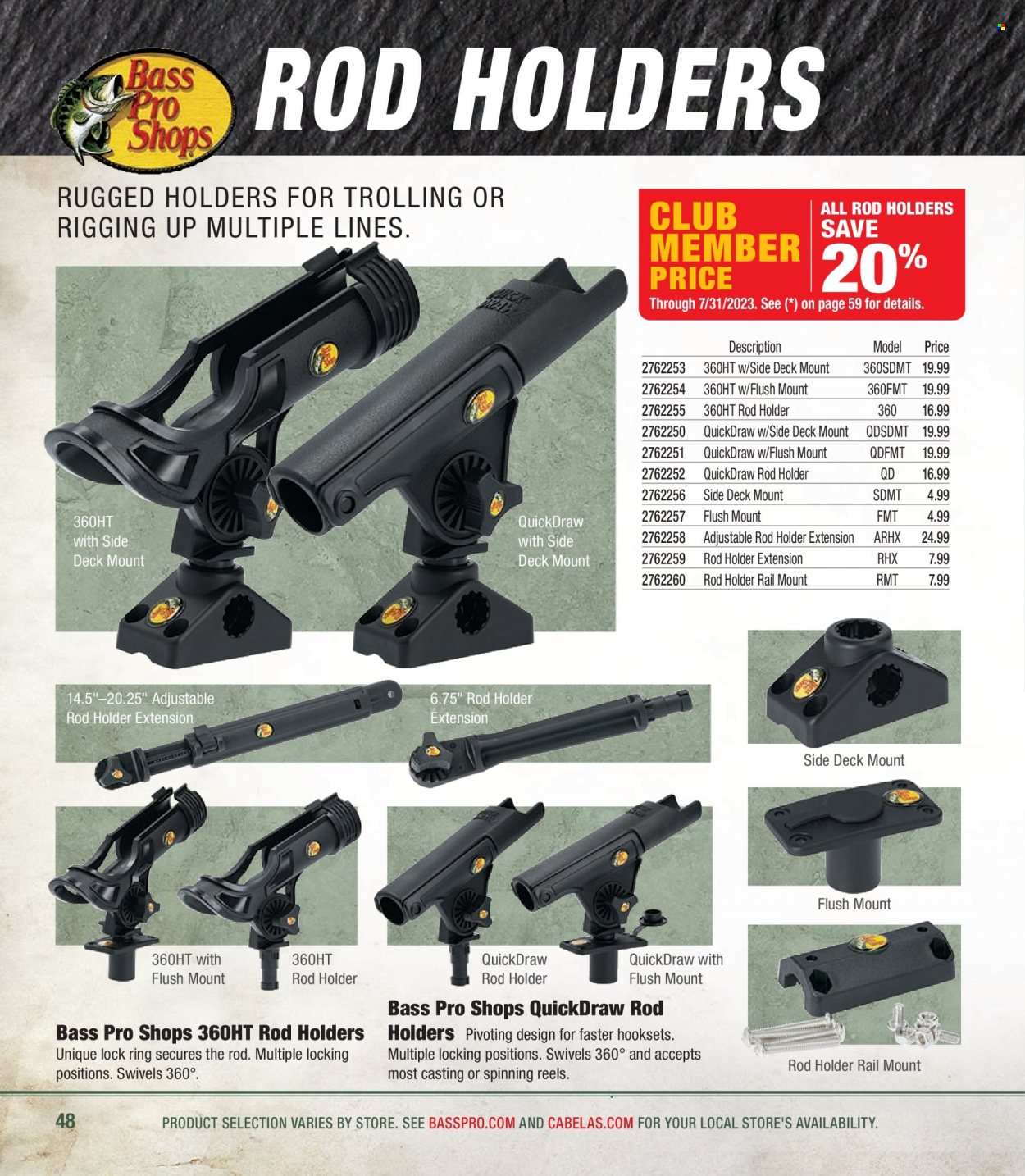 Bass Pro Shops + Cabela's - Northern Angler Specialist Catalog 2023 - Page 48
