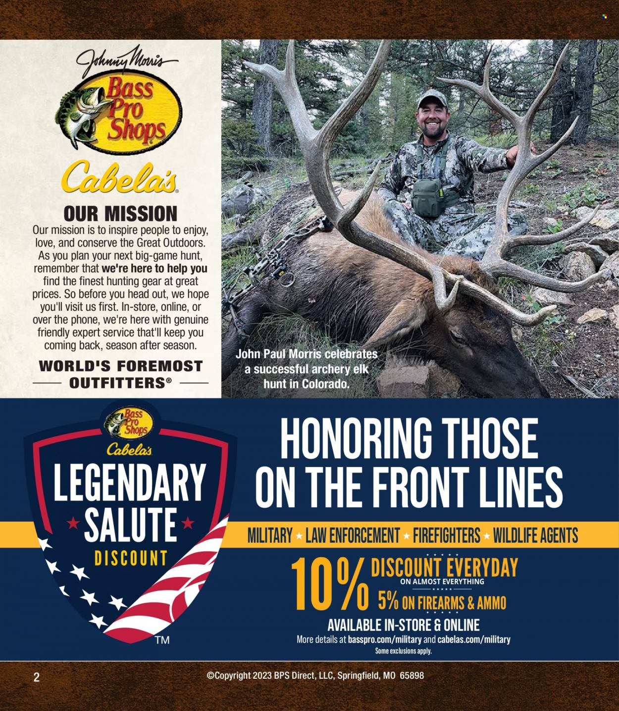 Cabela's + Bass Pro Shops Western Big Game Hunting Specialist Catalog 2023 - Page 2