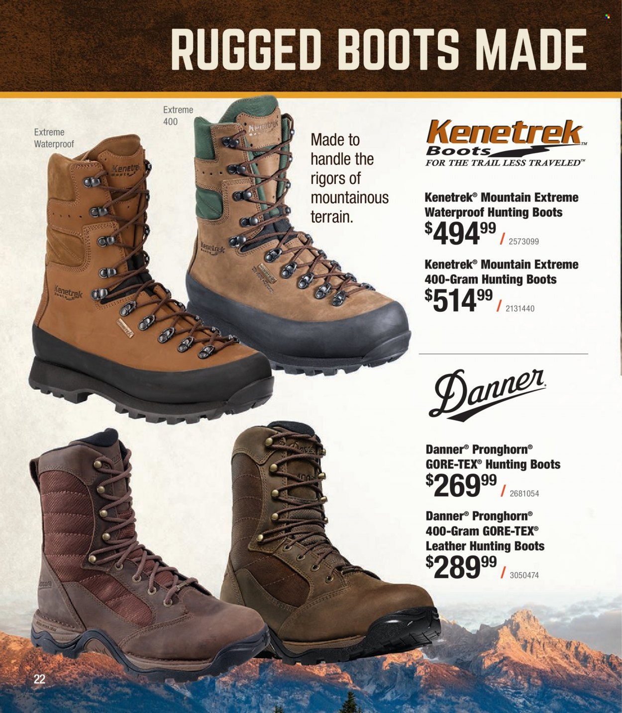 Cabela's + Bass Pro Shops Western Big Game Hunting Specialist Catalog 2023 - Page 22