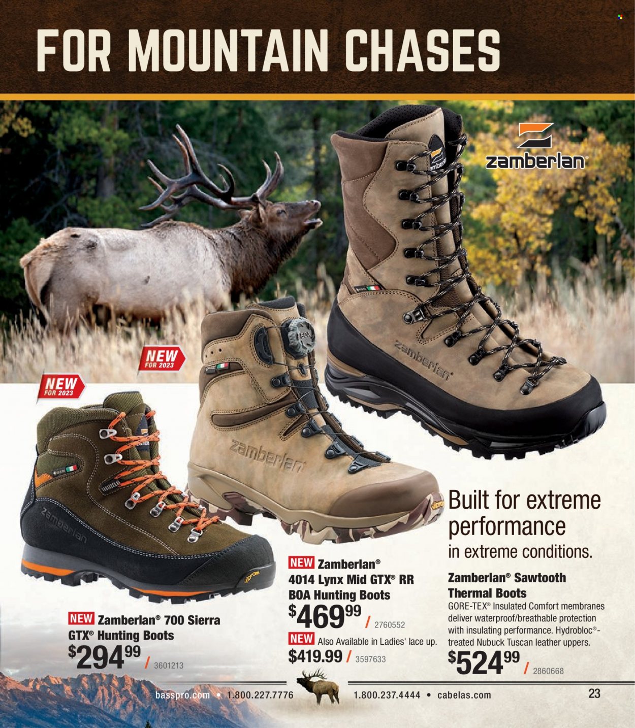 Cabela's + Bass Pro Shops Western Big Game Hunting Specialist Catalog 2023 - Page 23