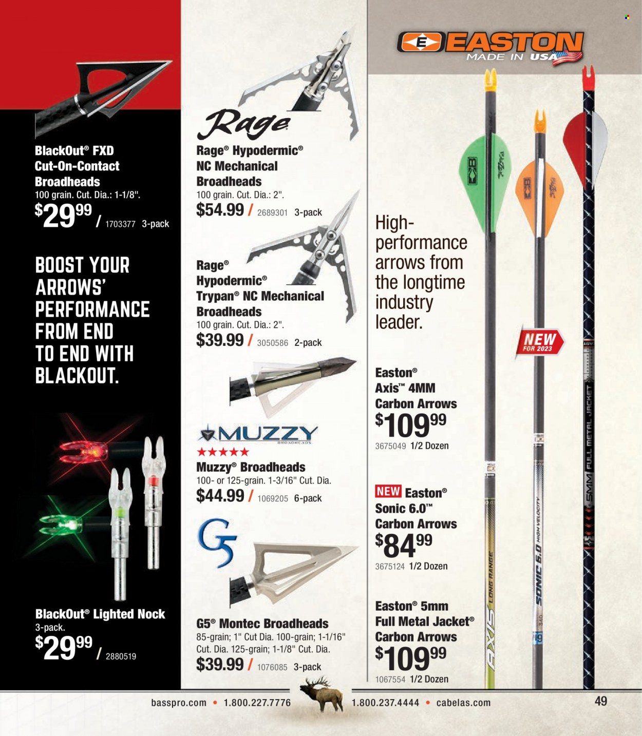 Cabela's + Bass Pro Shops Western Big Game Hunting Specialist Catalog 2023 - Page 49