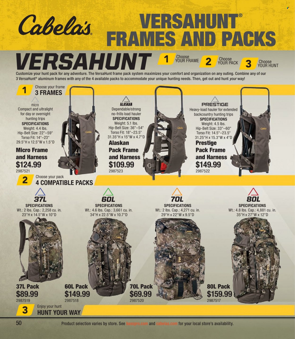 Cabela's + Bass Pro Shops Western Big Game Hunting Specialist Catalog 2023 - Page 50